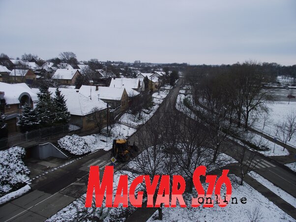 A hétvégi hóesés nem okozott gondot Topolyán (Herceg Elizabetta felvétele)