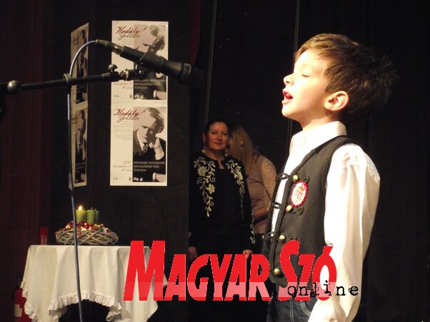 A legfiatalabb versenyzők egyike, a topolyai Savelin László óvodás (Herceg Elizabetta felvétele)