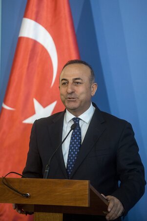 Mevlut Cavusoglu török külügyminiszter (Fotó: MTI)