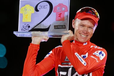Chris Froome, a Tour és a Vuelta idei győztese (Fotó: Beta/AP)
