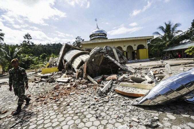 2016 decemberében szintén volt egy ilyen erősségű földrengés Indonéziában Fotó: MTI/EPA/HOTLI SIMANJUNTAK