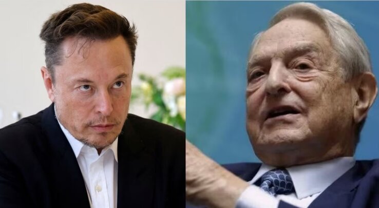Elon Musk és Soros György (Kép: Business Today)