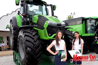 A vásár legdrágább traktora. A 340 lóerős Deutz ára áfa nélkül 199 999 euró (Fotó: Dávid Csilla)