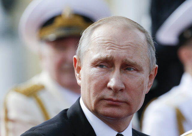Vlagyimir Putyin orosz elnök (Fotó: Beta/AP)