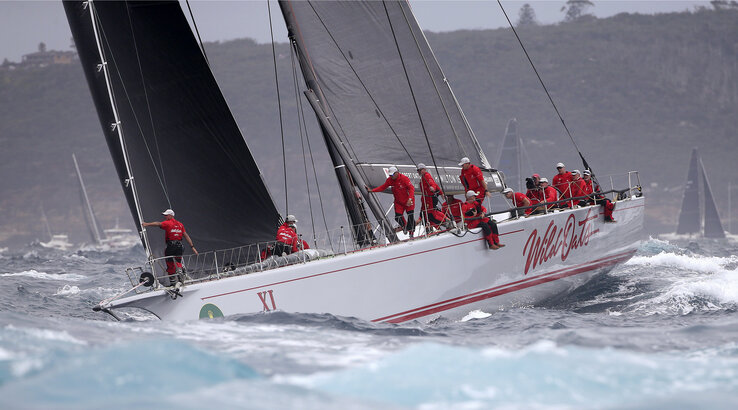 Szeli a habokat a Wild Oats XI (Fotó: Beta/AP)