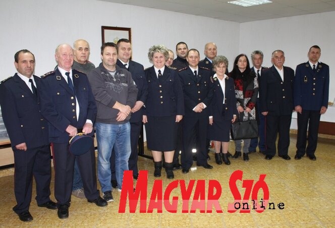 Az önkéntes tűzoltó testületek év végi fogadásának résztvevői (Kazinczy Paszterkó Diana felvétele)