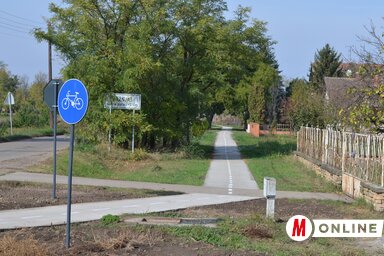 Kerékpárút a Téglagyár utcában (Lakatos János felvétele)