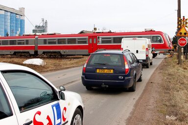 A kép szerint szükség volt a sorompóra (Fotó: Fekete J. József)