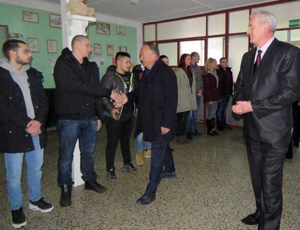 Mladen Šarčević a Műszaki Középiskolában (Fotó: Kecskés István) Mladen Šarčević a Műszaki Középiskolában (Fotó: Kecskés István)
