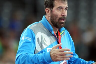 Veselin Vujović kiválóan felkészítette csapatát az esélyesebbnek tartott spanyolok ellen (Fotó: Beta/AP)