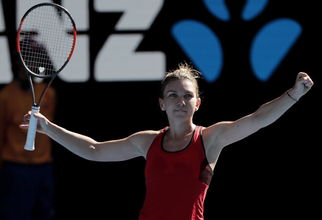 Simona Halep meg sem izzadt Plíšková ellen (Fotó: Beta/AP)