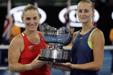 Babos Tímea és Kristina Mladenović (Fotó: Beta/AP)