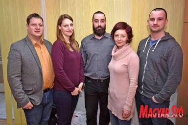 Juhász Gábor, Farkas Athéne, Mohácsi Huba, Fridrik Gertrúd és Kozma Zoltán  (Gergely Árpád felvétele)