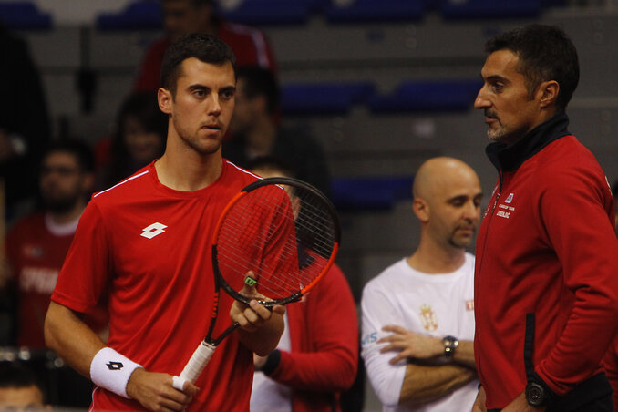 Querrey adogatása ellen még Zimonjić szövetségi kapitánynak sem volt megfelelő tanácsa (Fotó: Beta/AP)