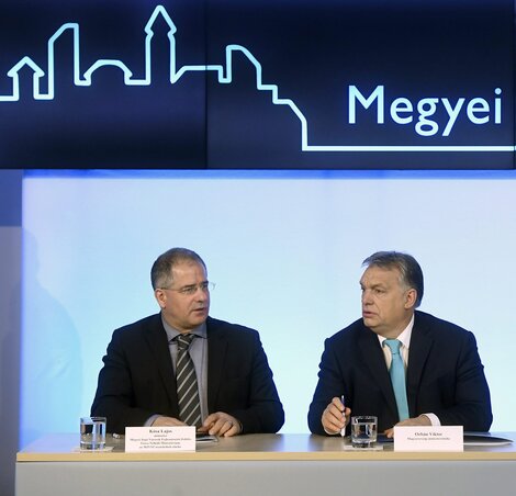 Kósa Lajos és Orbán Viktor (Fotó: MTI)