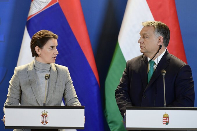 Brnabić köszönetét fejezte ki Magyarország támogatásáért az Unió felé vezető úton (Fotó: MTI)