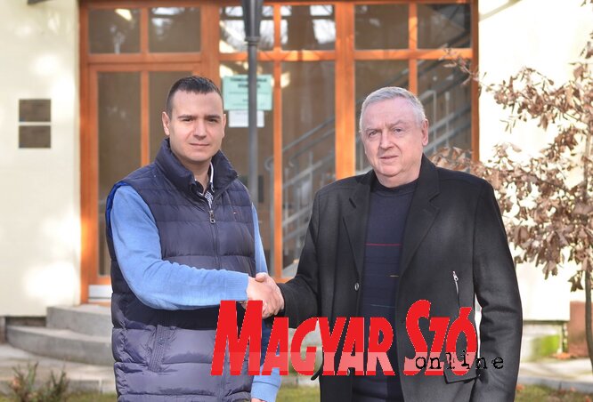 Mohácsi Zoltán és dr. Deák Tibor (Fotó: Lakatos János) Mohácsi Zoltán és dr. Deák Tibor (Fotó: Lakatos János)