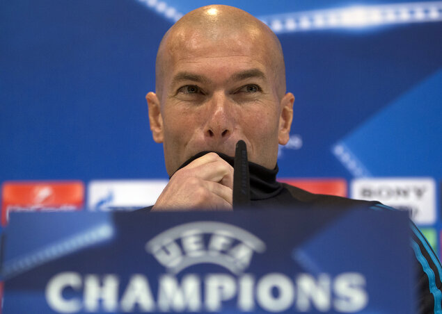 Zinédine Zidane, a Real edzője soha nem látott szériát fut csapatával a BL-ben (Fotó: Beta/AP)