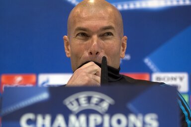 Zinédine Zidane, a Real edzője soha nem látott szériát fut csapatával a BL-ben (Fotó: Beta/AP)