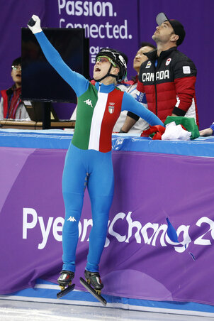 Egy ezüst és négy bronz után végre arany: Arianna Fontana (Fotó: Beta/AP)