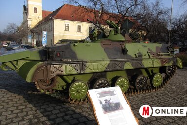 A városnap hangulatától idegen bemutató részlete (Fekete J. József felvétele )