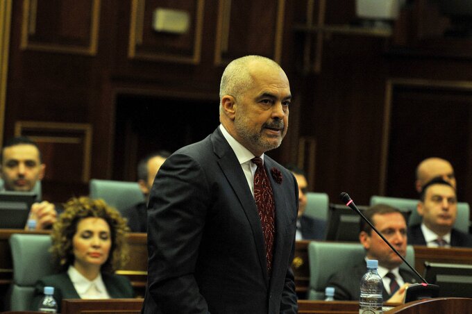 Edi Rama albán miniszterelnök (Fotó: Beta)