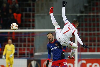 A Zvezda játékosai joggal voltak szomorúak, mert teljesen egyenrangú ellenfélként mutatkoztak be Moszkvában, mégis kikaptak (Fotó: Beta/AP)