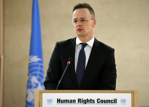 Szijjártó Péter az ENSZ Emberi Jogi Tanácsának tavaszi ülésszakán (Fotó: MTI) Szijjártó Péter az ENSZ Emberi Jogi Tanácsának tavaszi ülésszakán (Fotó: MTI)
