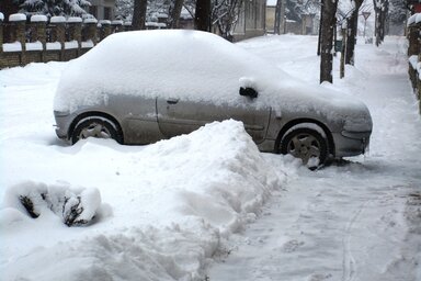 Ennyi hó esett kedden délelőttig (Fotó. Fekete J. József)