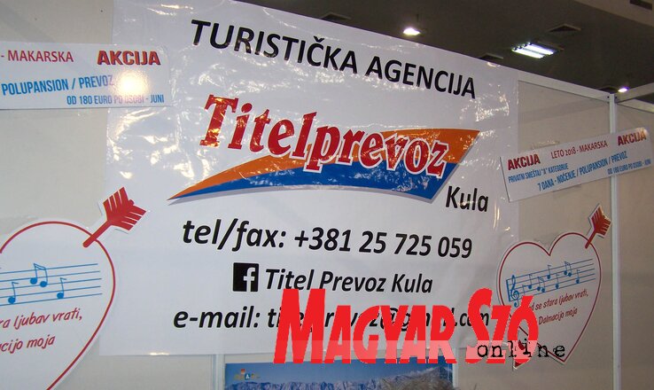 A Titelprevoz volt az egyetlen horvátországi képviselő az idegenforgalmi vásáron (Varjú Márta felvétele)