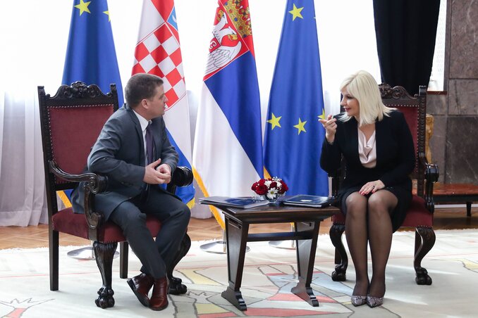 Oleg Butković és Zorana Mihajlović (Fotó: Beta)