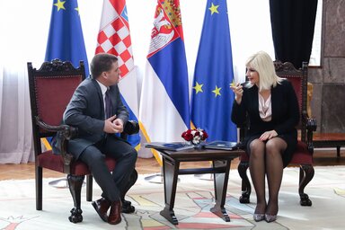 Oleg Butković és Zorana Mihajlović (Fotó: Beta)