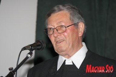 Koncz Lázár, az egyesület elnöke (Puskás Károly felvétele)