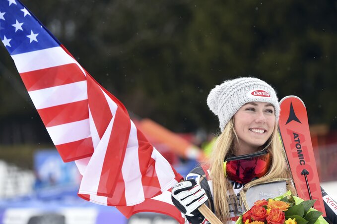 Mikaela Shiffrin a 42. győzelménél tart (Fotó: Beta/AP)