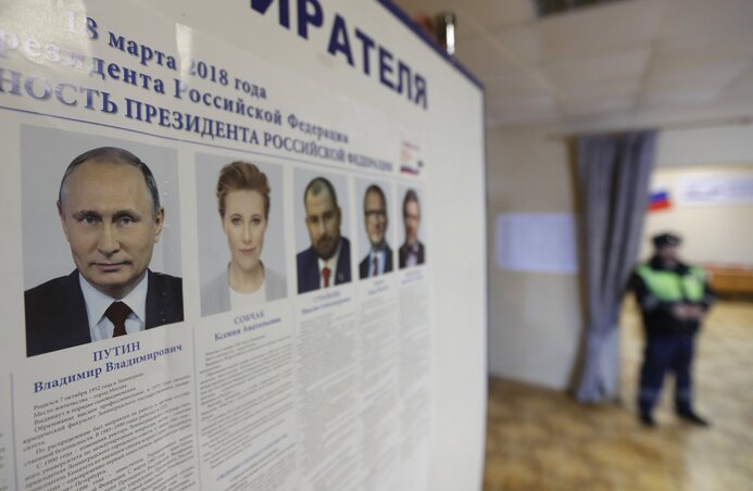 Az elnökjelöltek, Fotó: MTI/EPA/Jurij Kocsetkov
