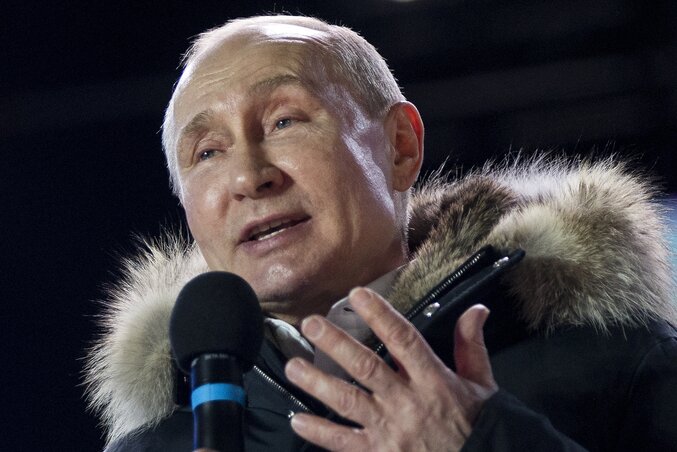Vlagyimir Putyin (Fotó: Beta/AP)