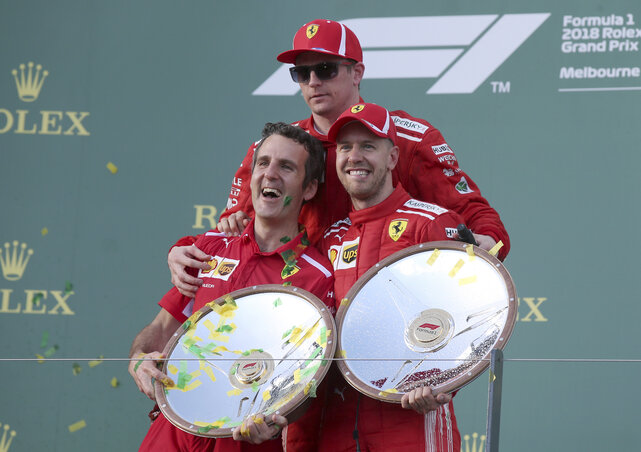 Jól kezdődött az idény a Ferrarinak (Fotó: Beta/AP)