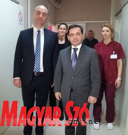 Vladimir Marinković megtekintette az intézmény részlegeit (Fotó: Paszterkó Erika)