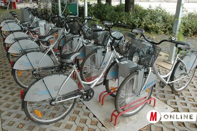 Április 2-ától újra bérelhetők a népszerű NS bike kerékpárkölcsönző bringái, az idén újdonságnak számít, hogy szezonjegyet is válthatnak a felhasználók (Ótos András felvétele)