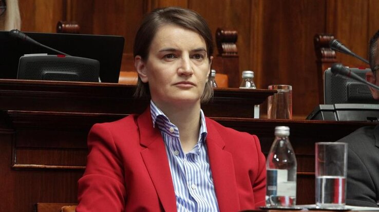 Ana Brnabić miniszterelnök (Fotó: Fonet)