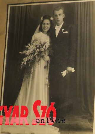 Tallósi József és Julianna: a menyasszony ruhája damasztból készült Tallósi József és Julianna: a menyasszony ruhája damasztból készült