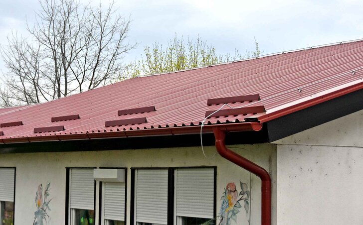 Az óvoda új tetőszerkezete