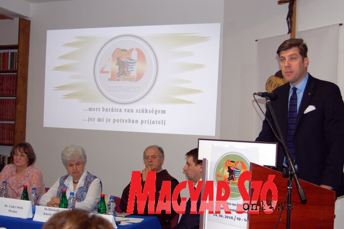 Szabó Judit, dr. Csáky S. Piroska, dr. Harmath Károly OFM, Gergely Barnabás és dr. Szilágyi Péter (Fotó:Bozsoki Valéria)