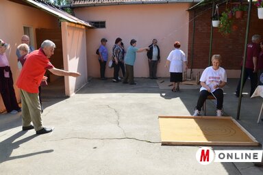Dobókorong és lengőteke (Lakatos János felvétele)