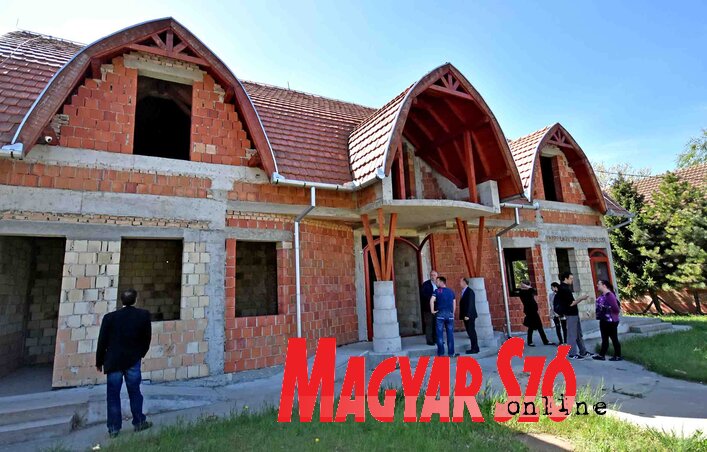 A készülő művelődési ház Noszán (Fotó: Gergely Árpád)