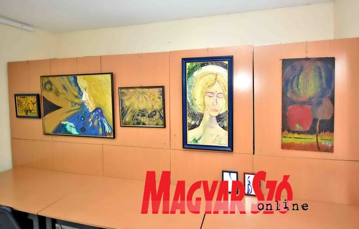 Kubát Gábor kiállított munkái (Fotó: Gergely Árpád)