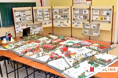 Az iskola diákjai elkészítették a város központjának kicsinyített mását (Fotó: Gergely Árpád)