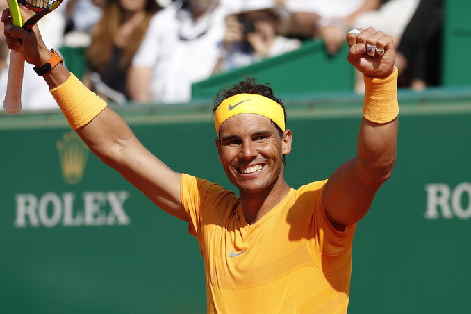 Rafael Nadal csúcsokat döntöget salakon (Fotó: Beta/AP)