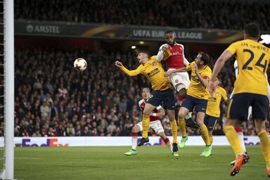 Lacazette góljánál még jól állt a szénája az Ágyúsoknak (Fotó: Beta/AP)