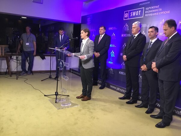 Ana Brnabić: A regionális együttműködés, a béke és a stabilitás előfeltétele, hogy új hazai és külföldi beruházások valósuljanak meg (Fotó: Beta)